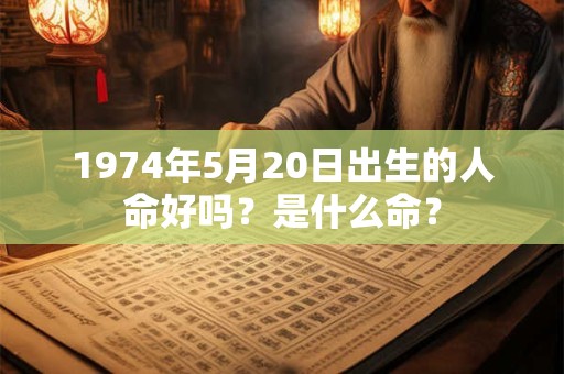 1974年5月20日出生的人命好吗？是什么命？