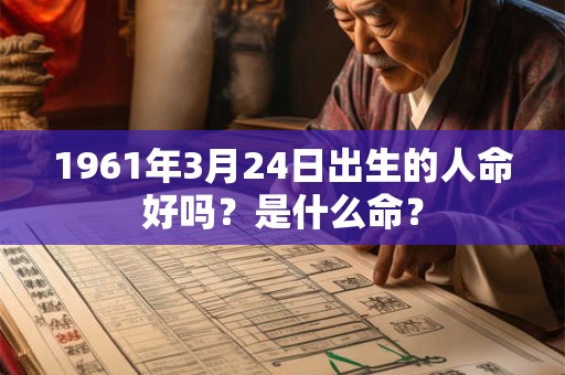 1961年3月24日出生的人命好吗？是什么命？