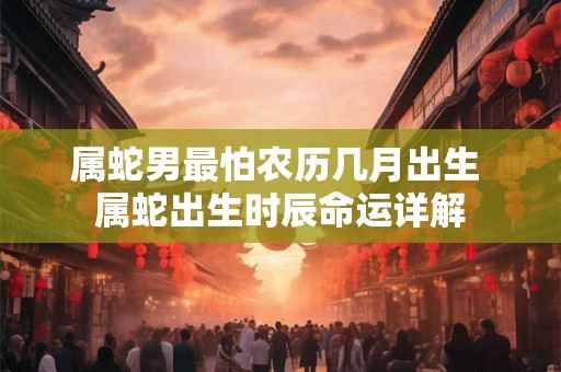 属蛇男最怕农历几月出生 属蛇出生时辰命运详解 属蛇男最怕农历几月出生 属蛇出生时辰命运详解