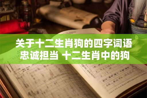 关于十二生肖狗的四字词语 忠诚担当 十二生肖中的狗狗传奇 关于十二生肖狗的四字词语 忠诚担当 十二生肖中的狗狗传奇