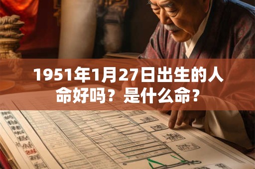 1951年1月27日出生的人命好吗？是什么命？
