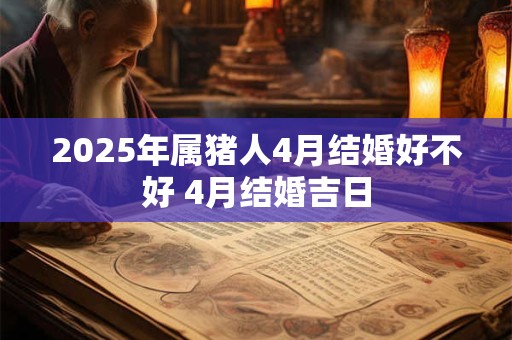 2025年属猪人4月结婚好不好 4月结婚吉日