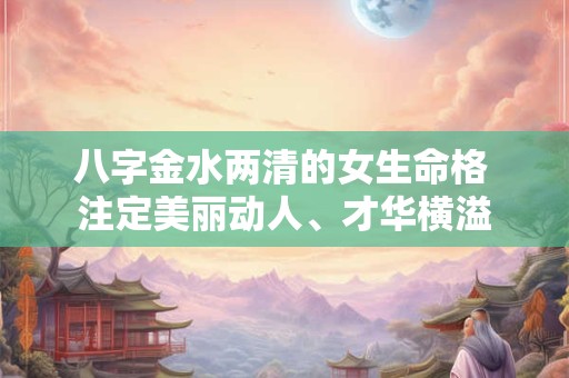 八字金水两清的女生命格 注定美丽动人、才华横溢
