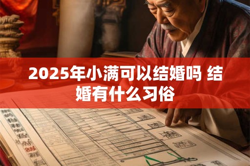 2025年小满可以结婚吗 结婚有什么习俗