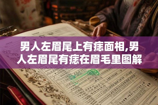 男人左眉尾上有痣面相,男人左眉尾有痣在眉毛里图解