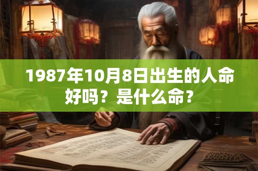 1987年10月8日出生的人命好吗？是什么命？