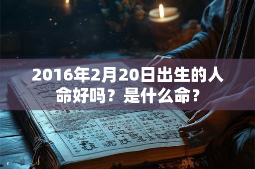 2016年2月20日出生的人命好吗？是什么命？