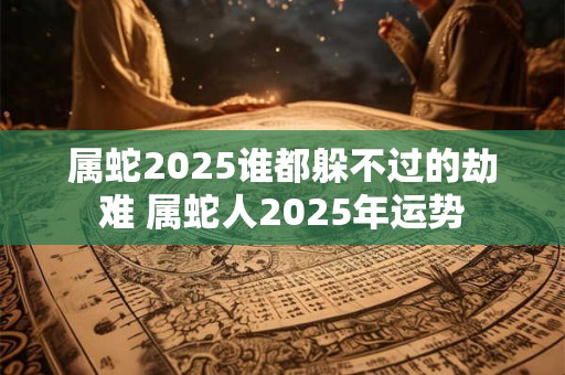 属蛇2025谁都躲不过的劫难 属蛇人2025年运势