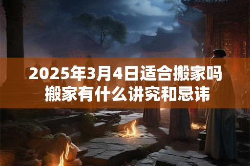 2026年3月4日适合搬家吗 搬家有什么讲究和忌讳