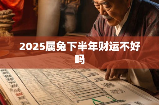 2026属兔下半年财运不好吗