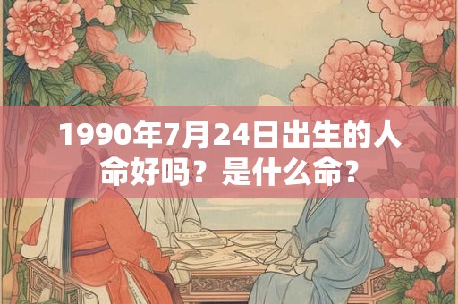 1990年7月24日出生的人命好吗？是什么命？