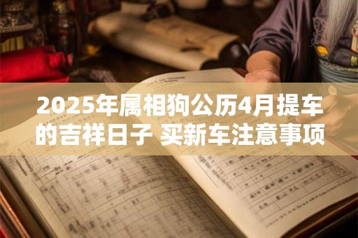 2025年属相狗公历4月提车的吉祥日子 买新车注意事项