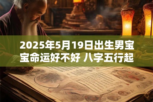 2025年5月19日出生男宝宝命运好不好 八字五行起名最全款