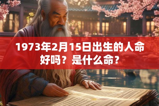 1973年2月15日出生的人命好吗？是什么命？