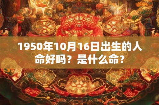1950年10月16日出生的人命好吗？是什么命？