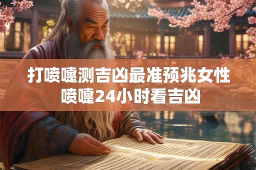 打喷嚏测吉凶最准预兆女性 喷嚏24小时看吉凶