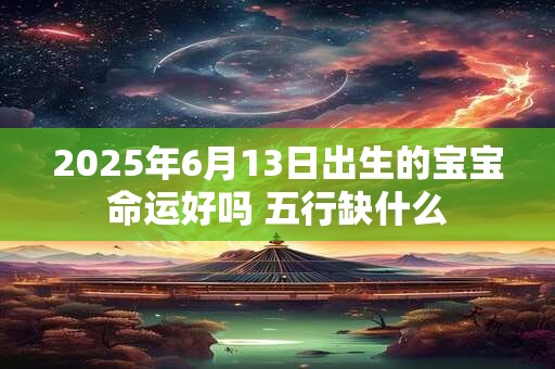 2026年6月13日出生的宝宝命运好吗 五行缺什么 2026年6月13日出生的宝宝命运好吗 五行缺什么