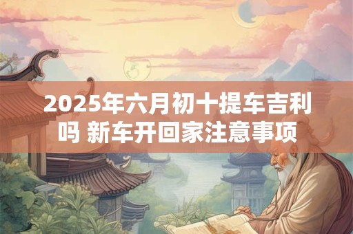 2025年六月初十提车吉利吗 新车开回家注意事项