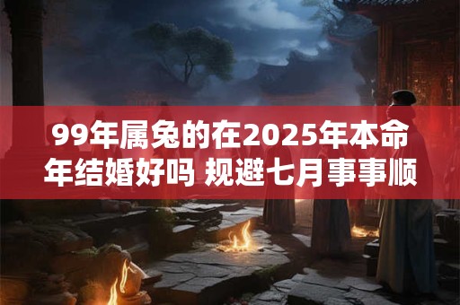 99年属兔的在2025年本命年结婚好吗 规避七月事事顺利