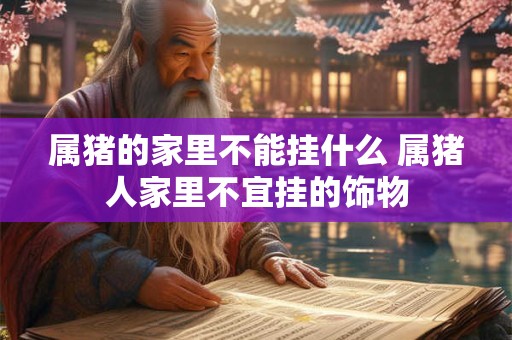 属猪的家里不能挂什么 属猪人家里不宜挂的饰物
