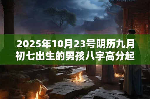 2025年10月23号阴历九月初七出生的男孩八字高分起名字