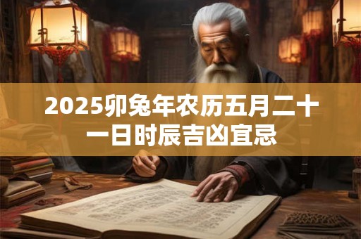2025卯兔年农历五月二十一日时辰吉凶宜忌