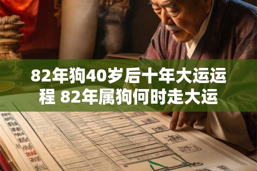 82年狗40岁后十年大运运程 82年属狗何时走大运