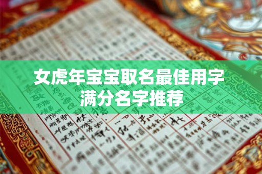 女虎年宝宝取名最佳用字 满分名字推荐