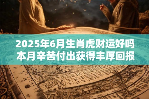 2025年6月生肖虎财运好吗 本月辛苦付出获得丰厚回报