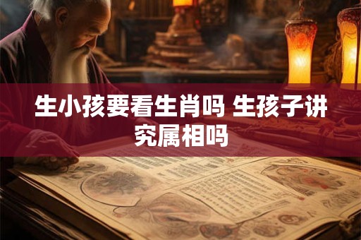 生小孩要看生肖吗 生孩子讲究属相吗