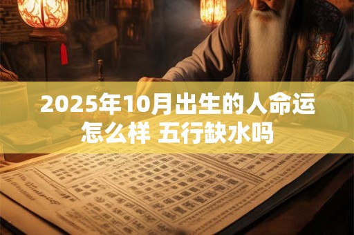 2025年10月出生的人命运怎么样 五行缺水吗