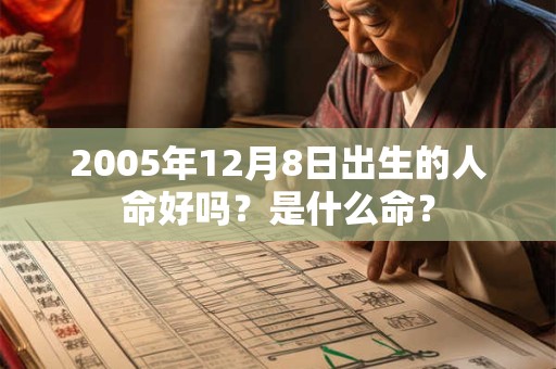 2005年12月8日出生的人命好吗？是什么命？