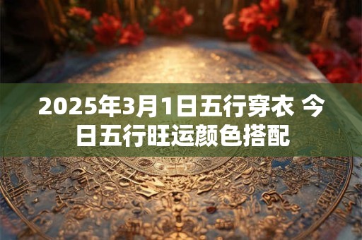 2025年3月1日五行穿衣 今日五行旺运颜色搭配