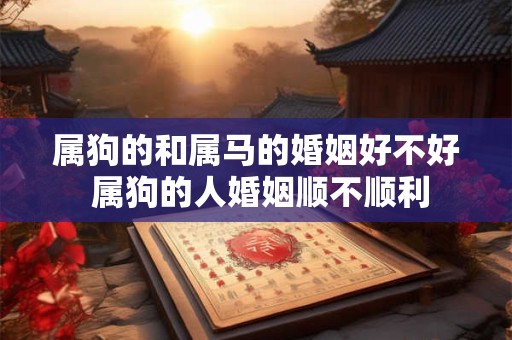 属狗的和属马的婚姻好不好 属狗的人婚姻顺不顺利