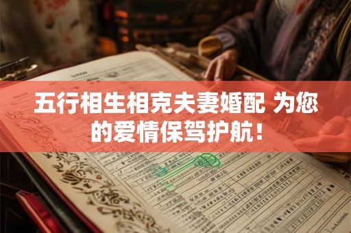 五行相生相克夫妻婚配 为您的爱情保驾护航！