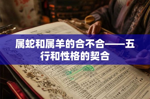 属蛇和属羊的合不合——五行和性格的契合