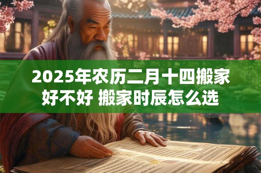 2025年农历二月十四搬家好不好 搬家时辰怎么选