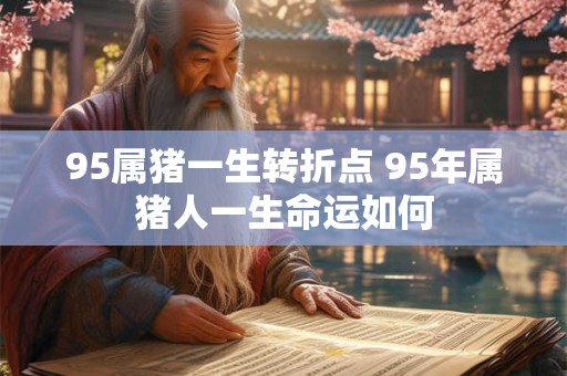 95属猪一生转折点 95年属猪人一生命运如何