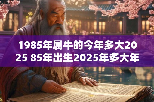 1985年属牛的今年多大2025 85年出生2025年多大年龄