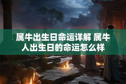 属牛出生日命运详解 属牛人出生日的命运怎么样