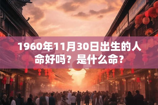 1960年11月30日出生的人命好吗？是什么命？
