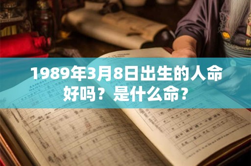1989年3月8日出生的人命好吗？是什么命？