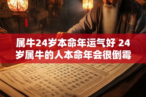 详细阅读:属牛24岁本命年运气好 24岁属牛的人本命年会很倒霉吗 属牛24岁本命年运气好 24岁属牛的人本命年会很倒霉吗