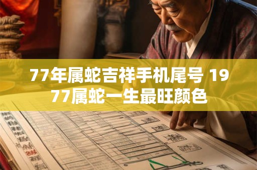 77年属蛇吉祥手机尾号 1977属蛇一生最旺颜色