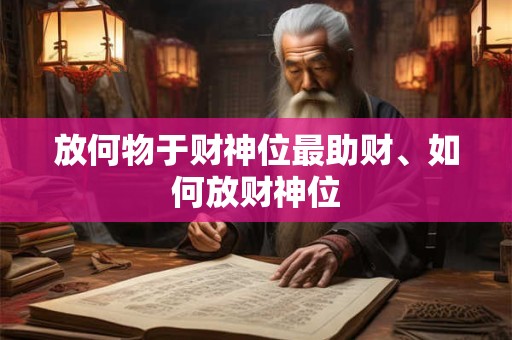放何物于财神位最助财、如何放财神位