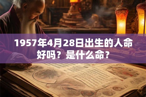 1957年4月28日出生的人命好吗？是什么命？