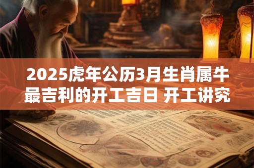 2025虎年公历3月生肖属牛最吉利的开工吉日 开工讲究事宜