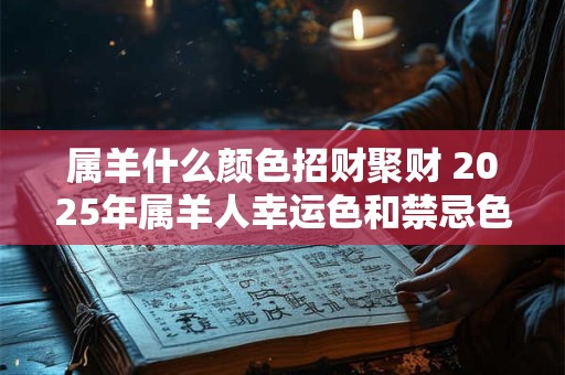 属羊什么颜色招财聚财 2025年属羊人幸运色和禁忌色