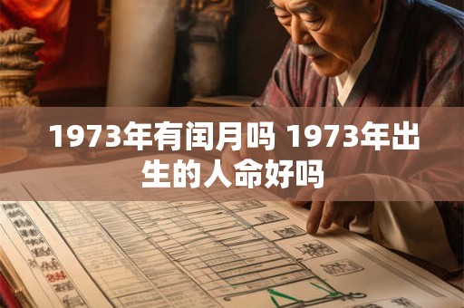 1973年有闰月吗 1973年出生的人命好吗