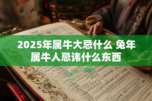 2026年属牛大忌什么 兔年属牛人忌讳什么东西
